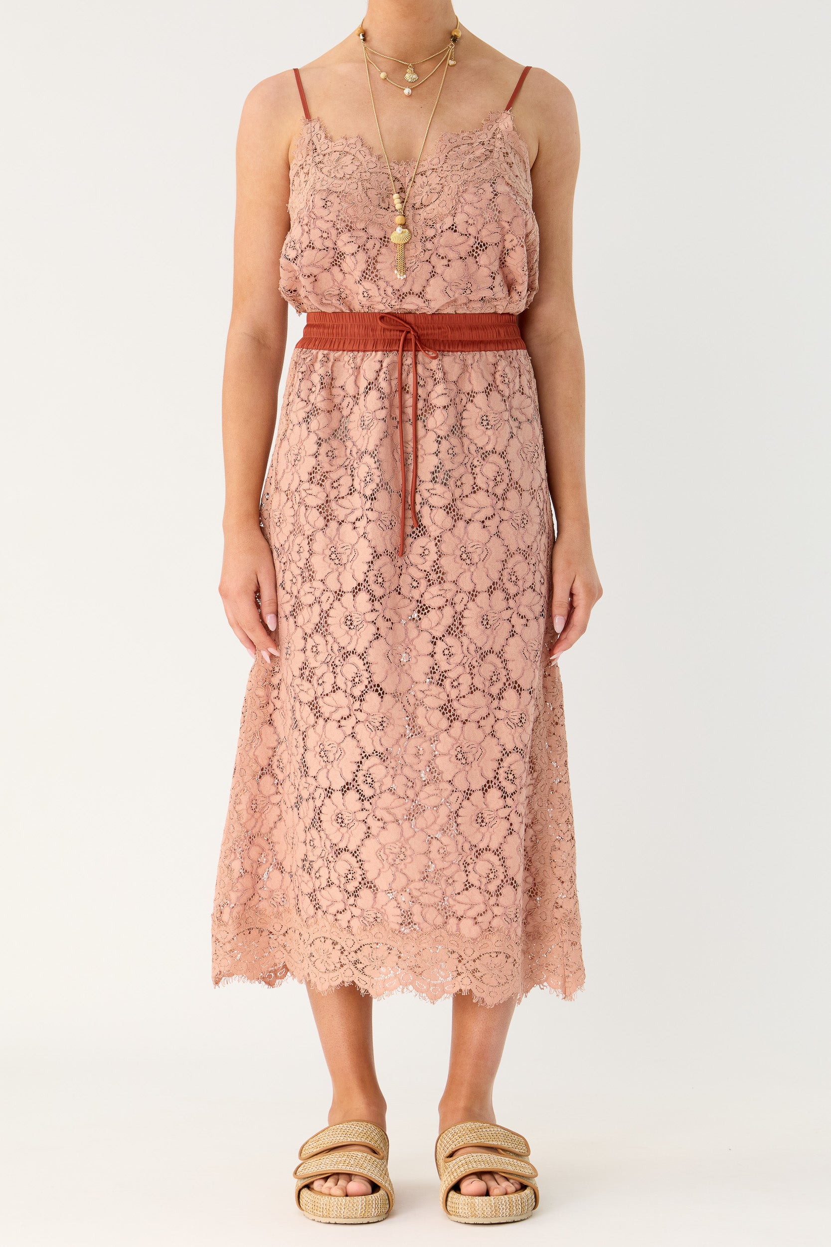 Tilly Drawstring Lace Skirt