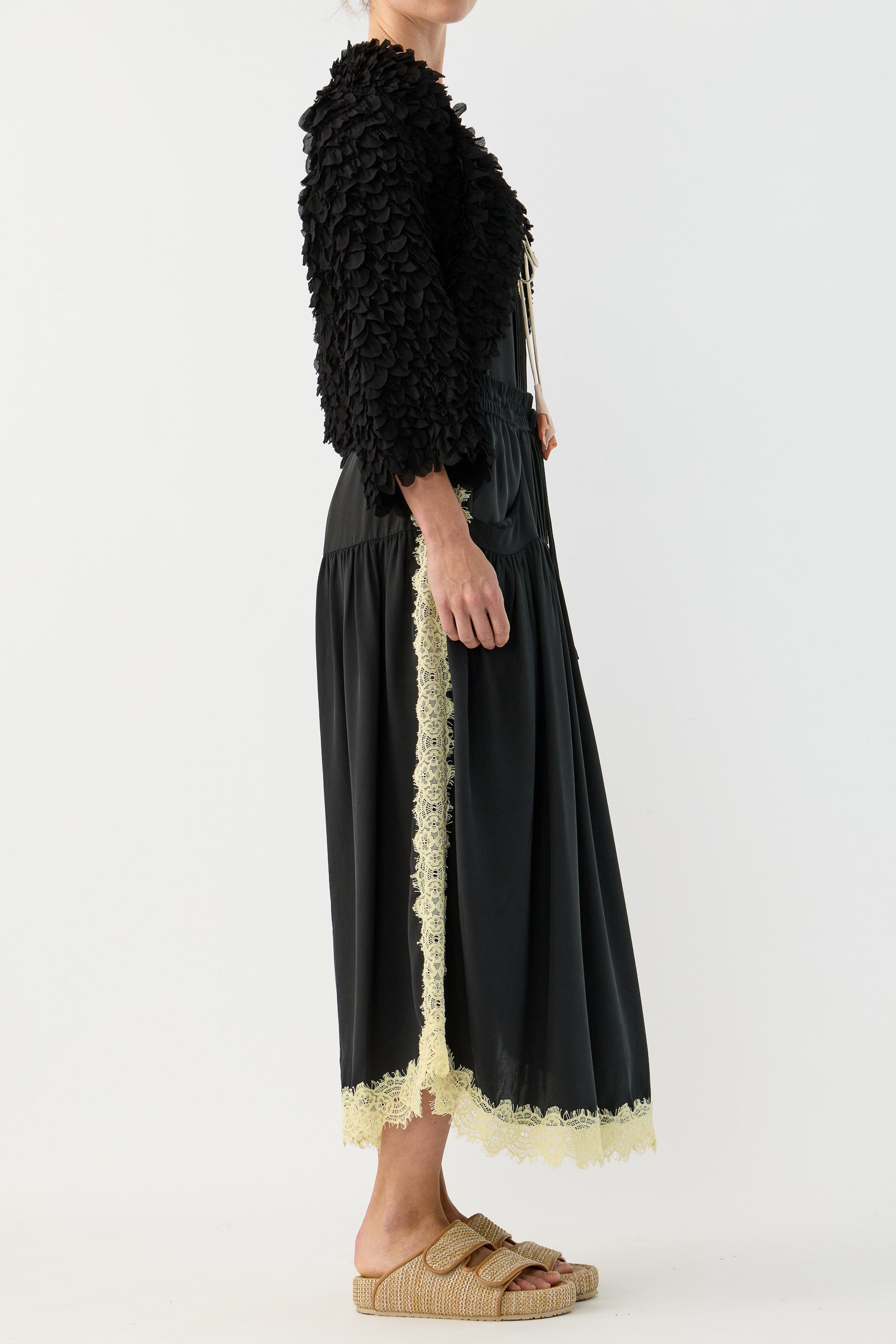 Addie Scalloped Chiffon Jacket