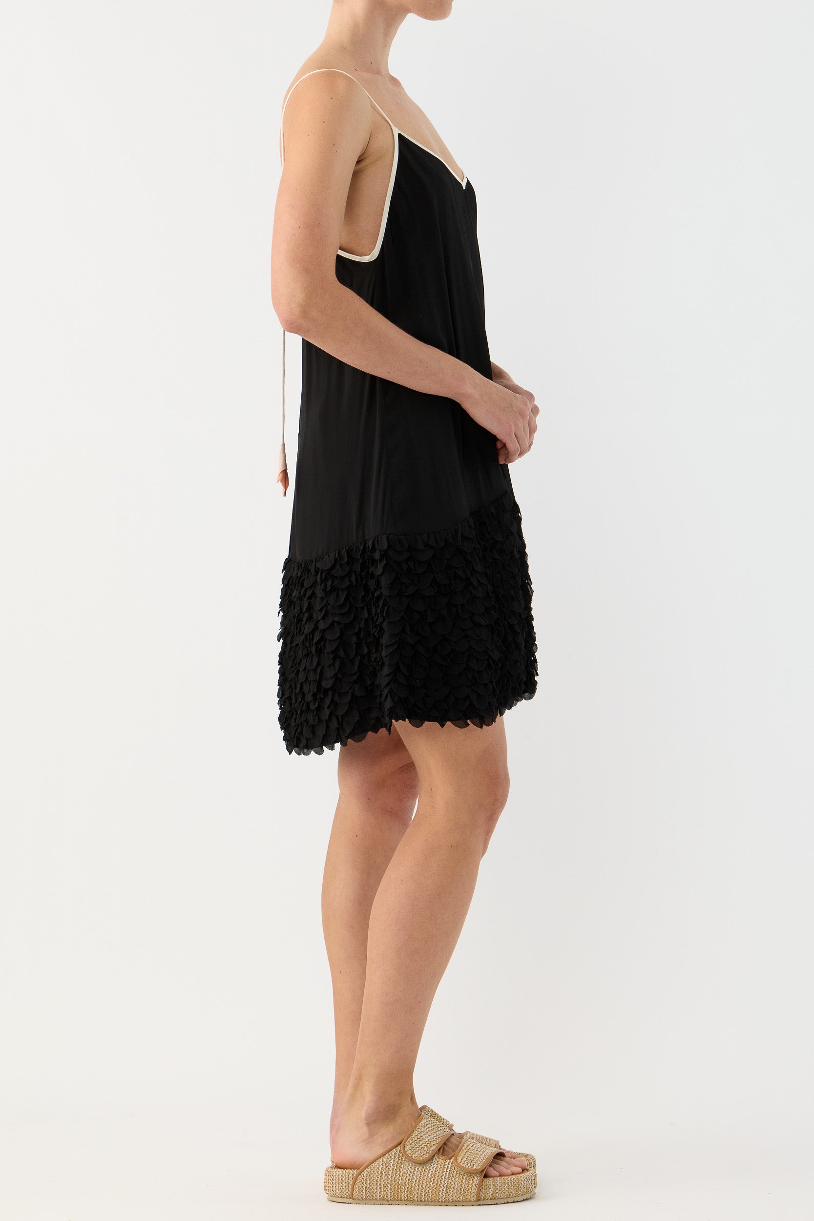 Addie Scalloped Chiffon Slip
