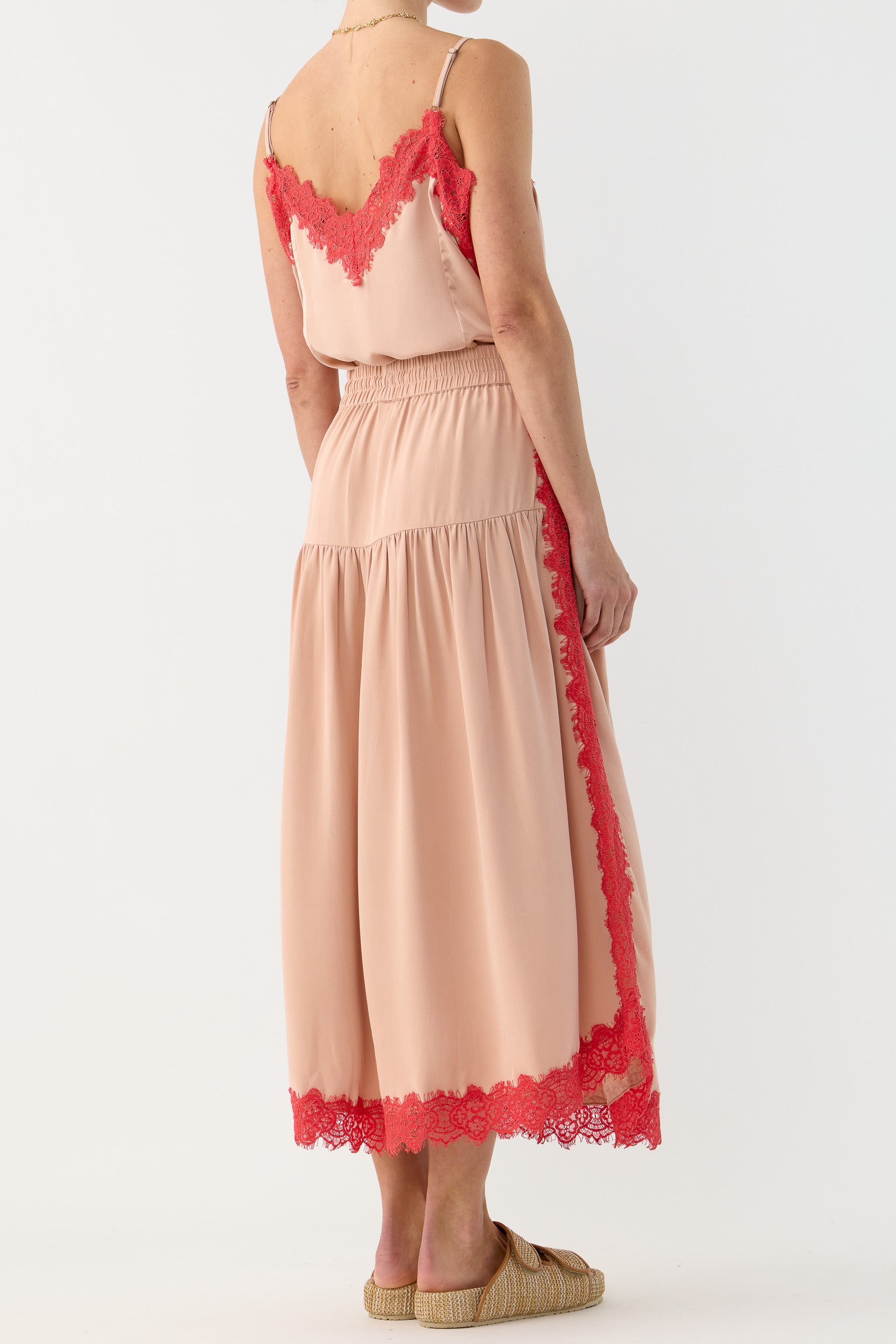 Brodie Silk & Lace Skirt