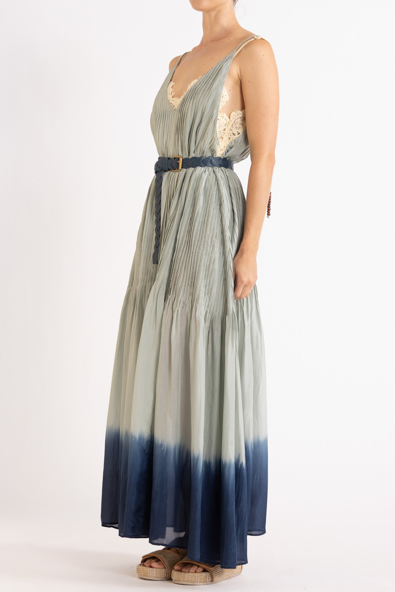 Ottavia Silk Dip-Dye Cami Maxi Dress
