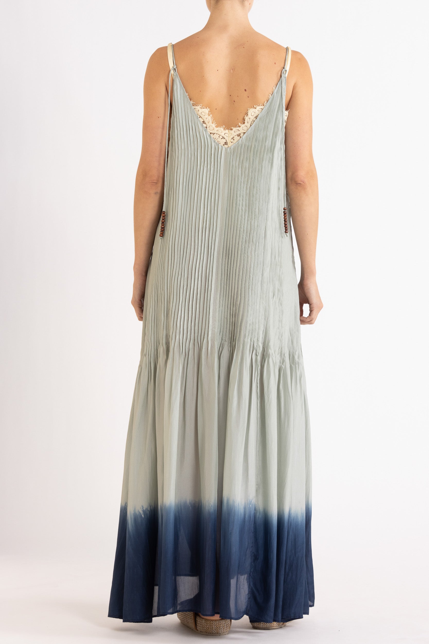 Ottavia Silk Dip-Dye Cami Maxi Dress