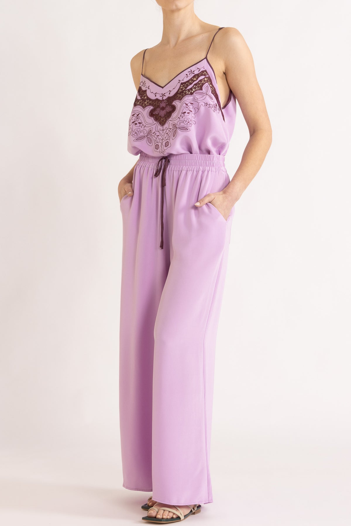 Lina Silk Crepe Pant