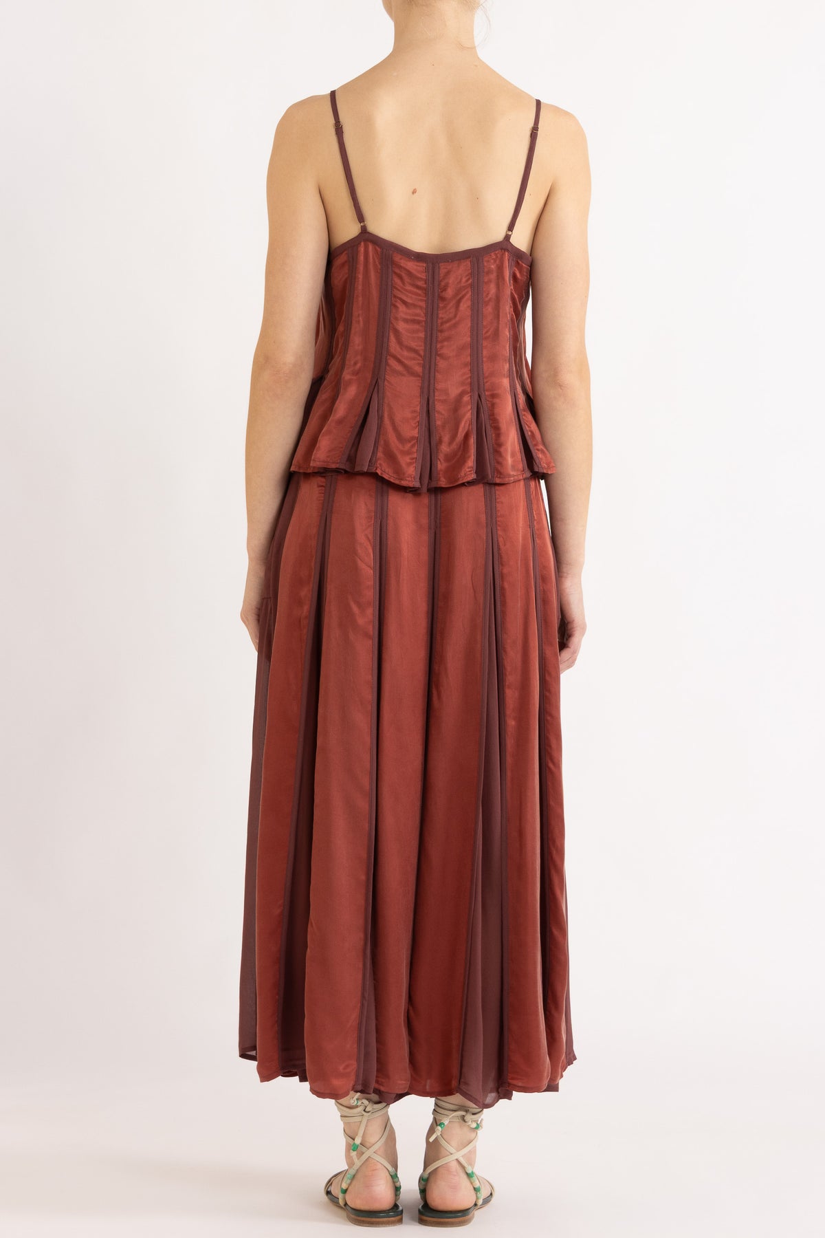 Evara Box Pleat Skirt