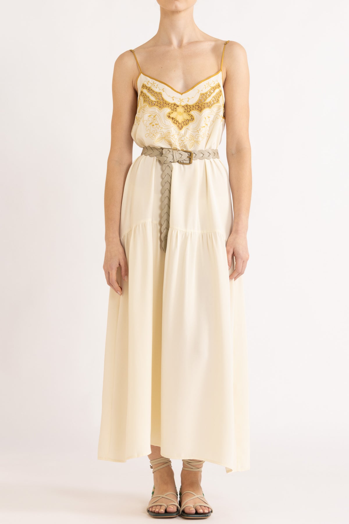 Lina Silk Crepe Cami Dress
