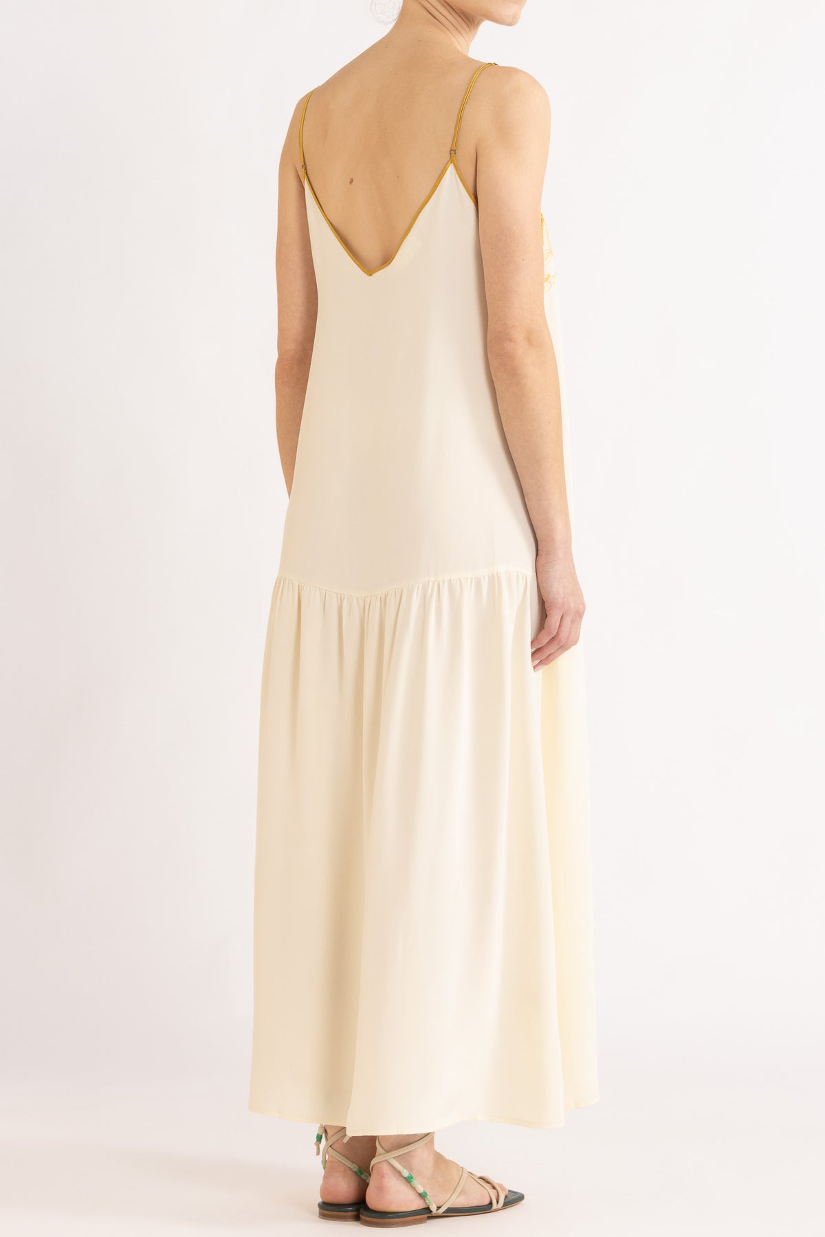 Lina Silk Crepe Cami Dress