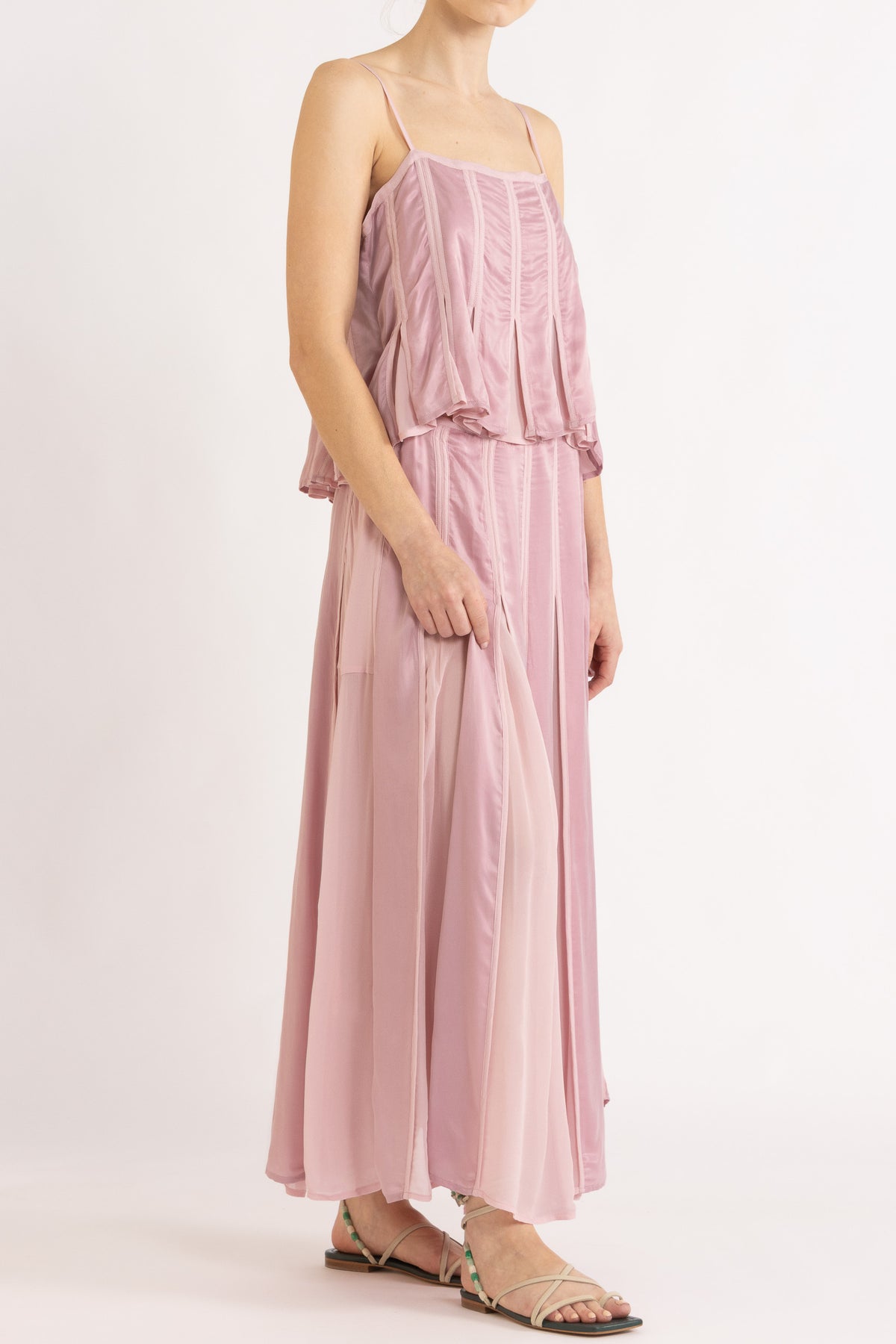 Evara Box Pleat Skirt