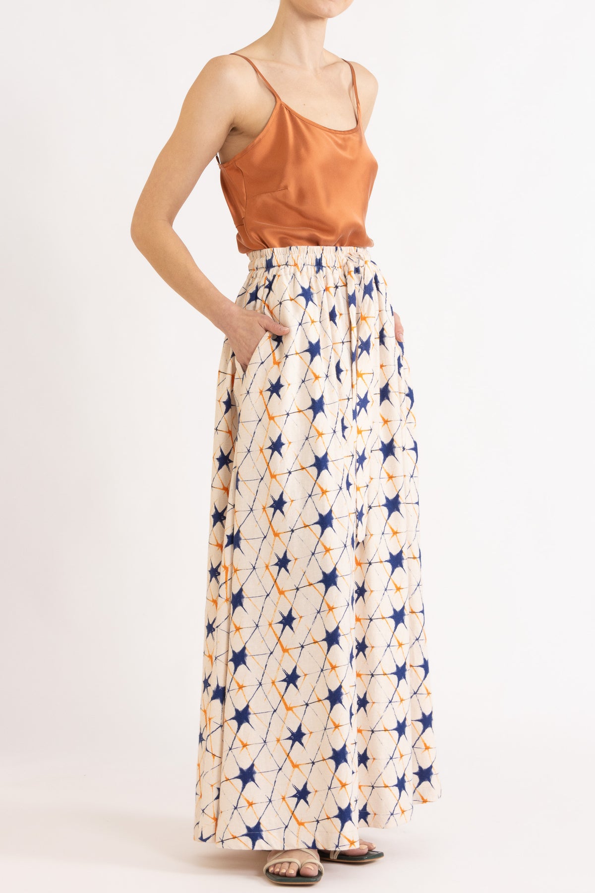 Kaleidoscope Organic Hemp Maxi Skirt