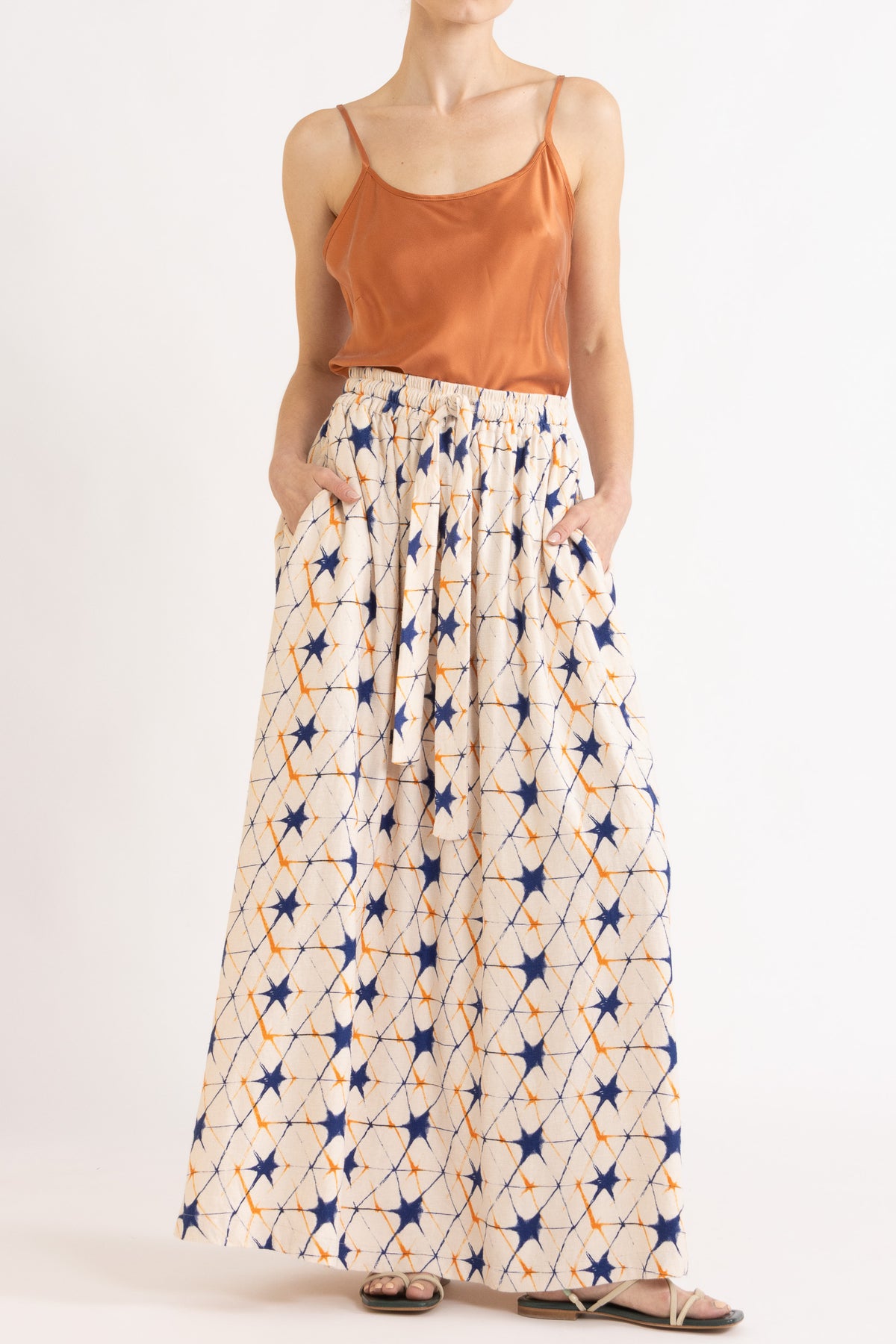 Kaleidoscope Organic Hemp Maxi Skirt