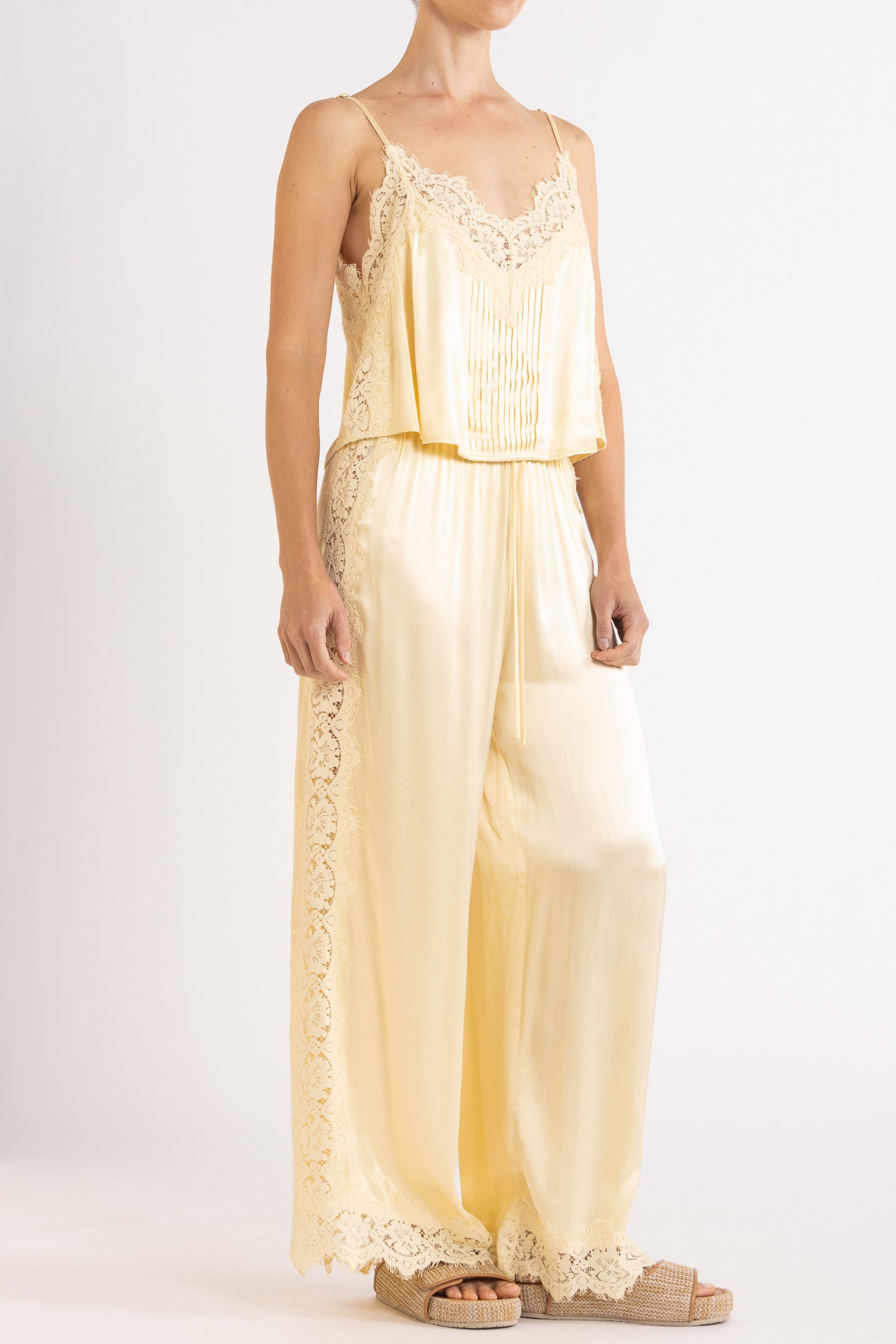 Lenny Satin Lace Cami | FLANNEL